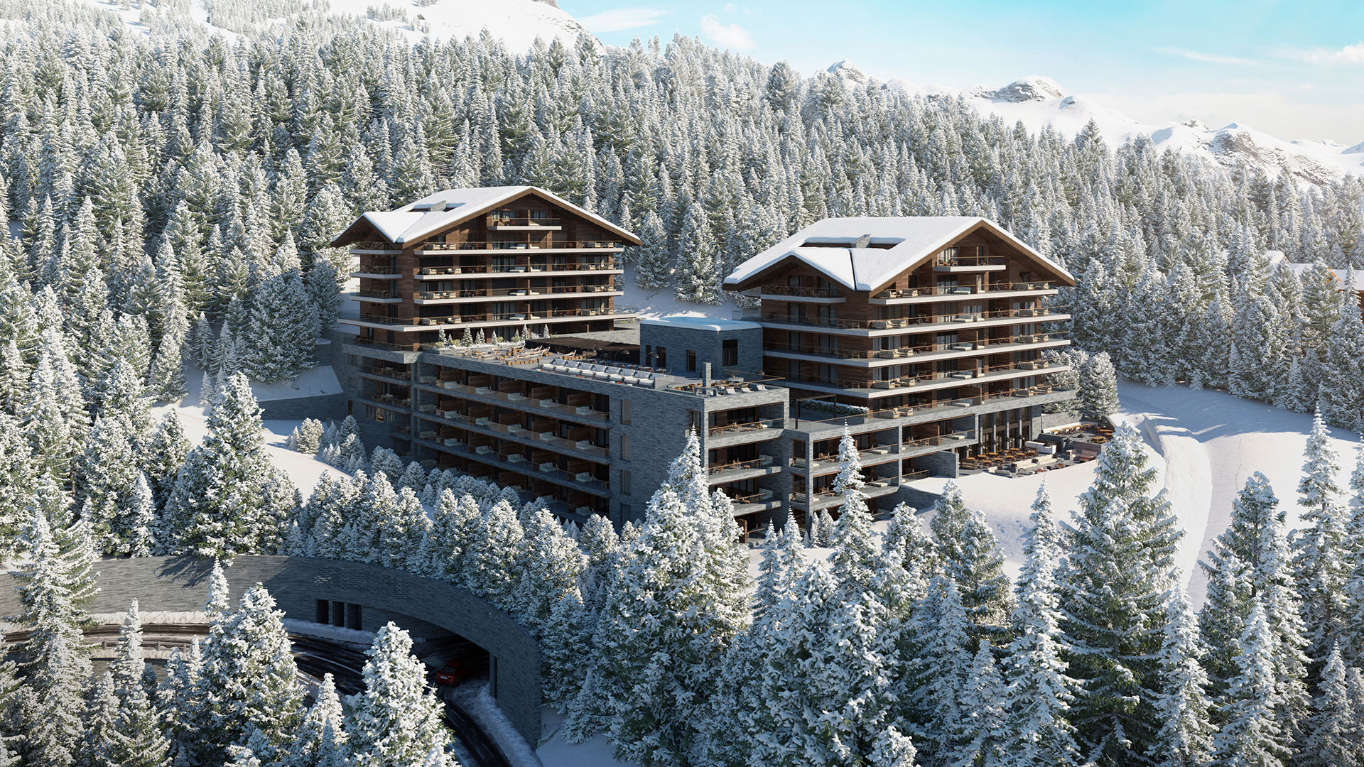 Europe Ski, Switzerland, Six Senses Crans Montana, Exterior