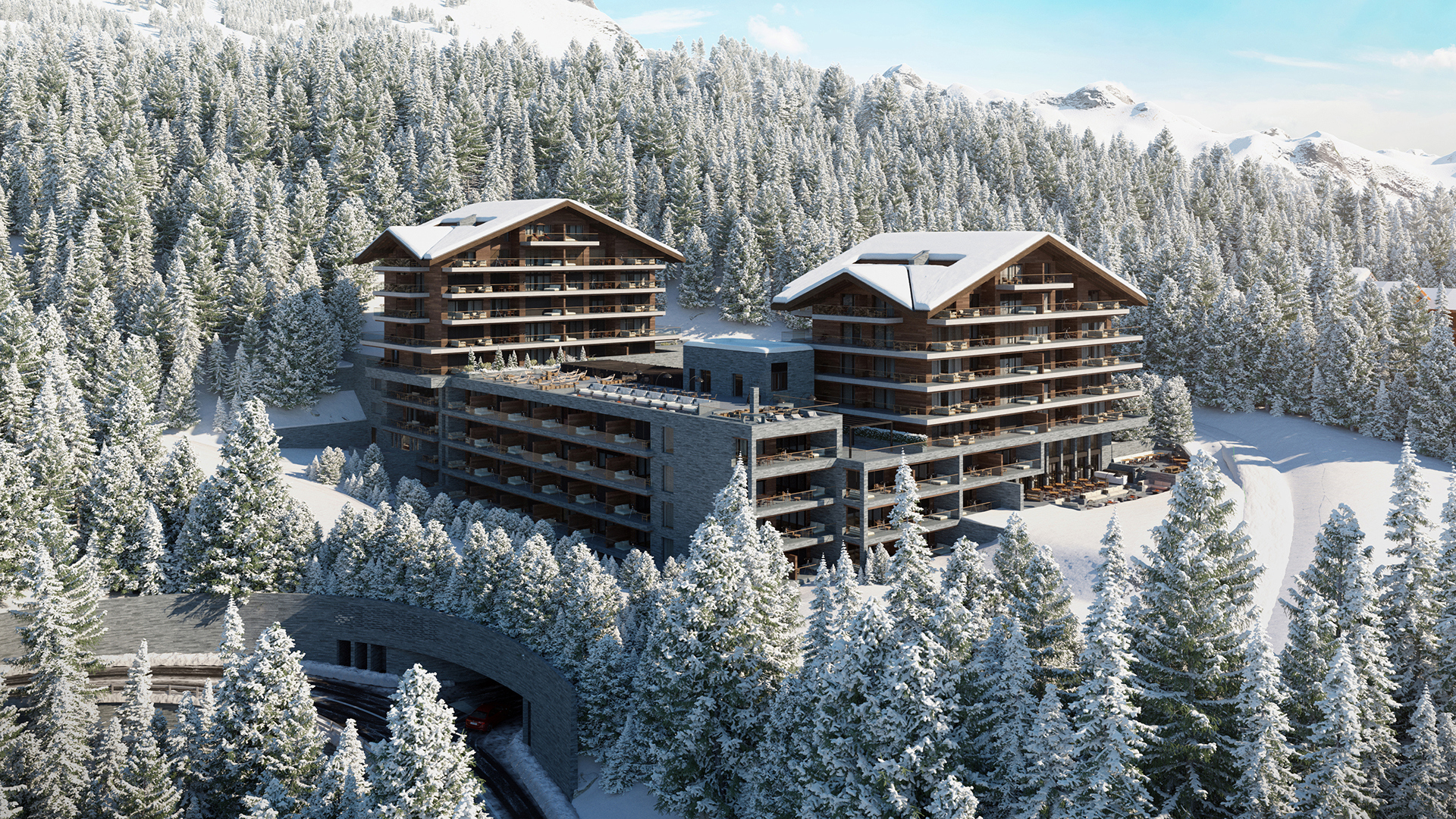Europe Ski, Switzerland, Six Senses Crans Montana, Exterior