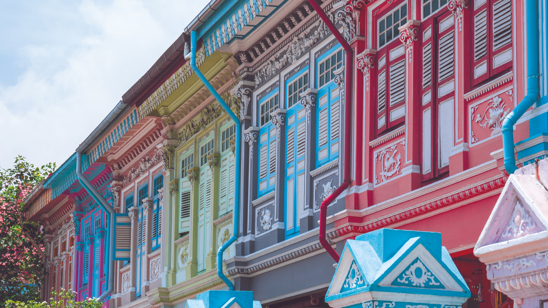 Colourful architecture