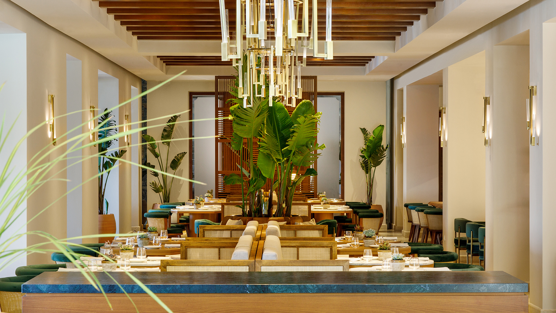 Europe, Greece, Crete, Daios Cove Luxury Resort & Villas, Ocean Restaurant