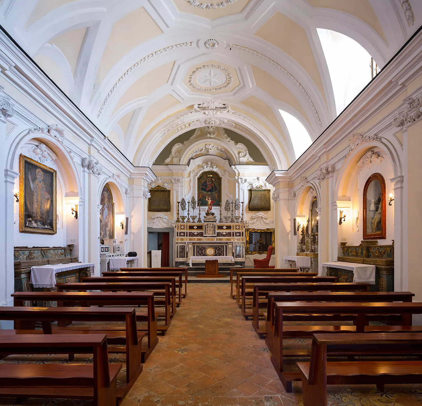 Europe, Italy, Amalfi Coast, Monastero Santa Rosa, church