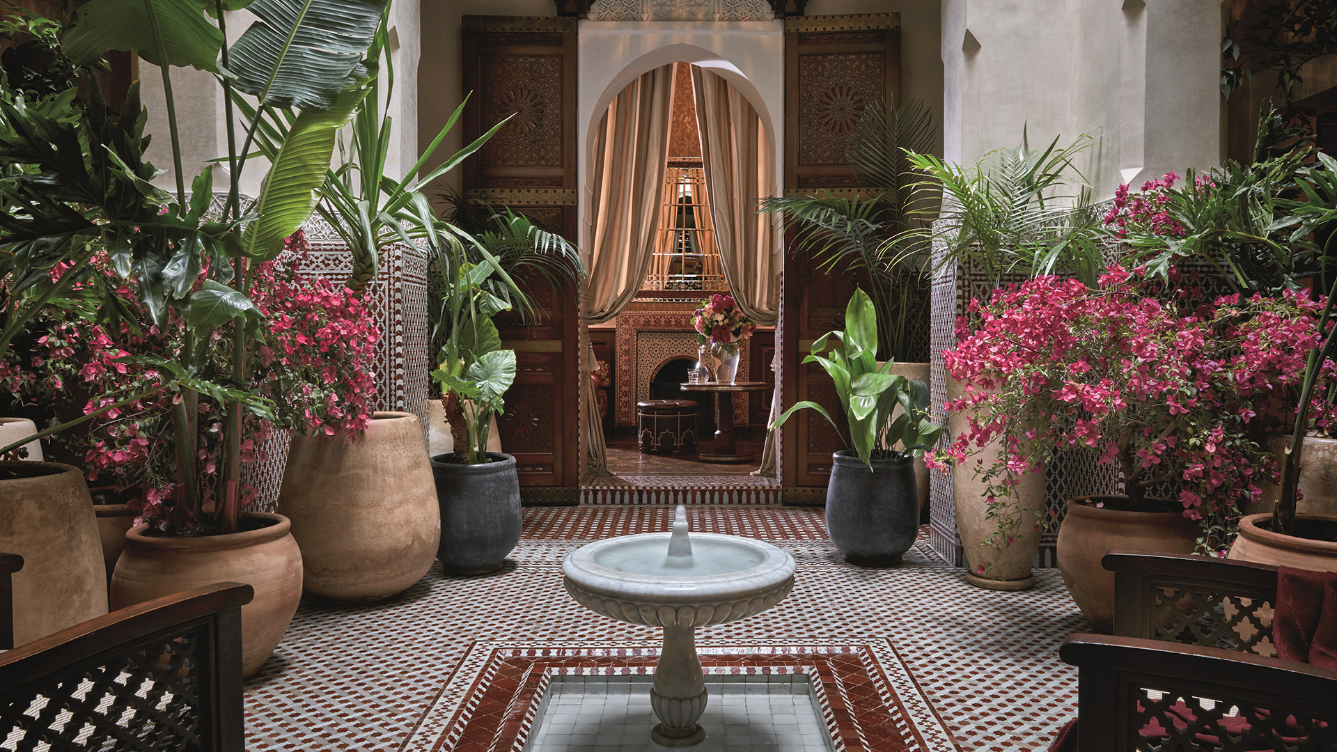 Europe & North Africa, Morocco, Royal Mansour Marrakech, Riad patio