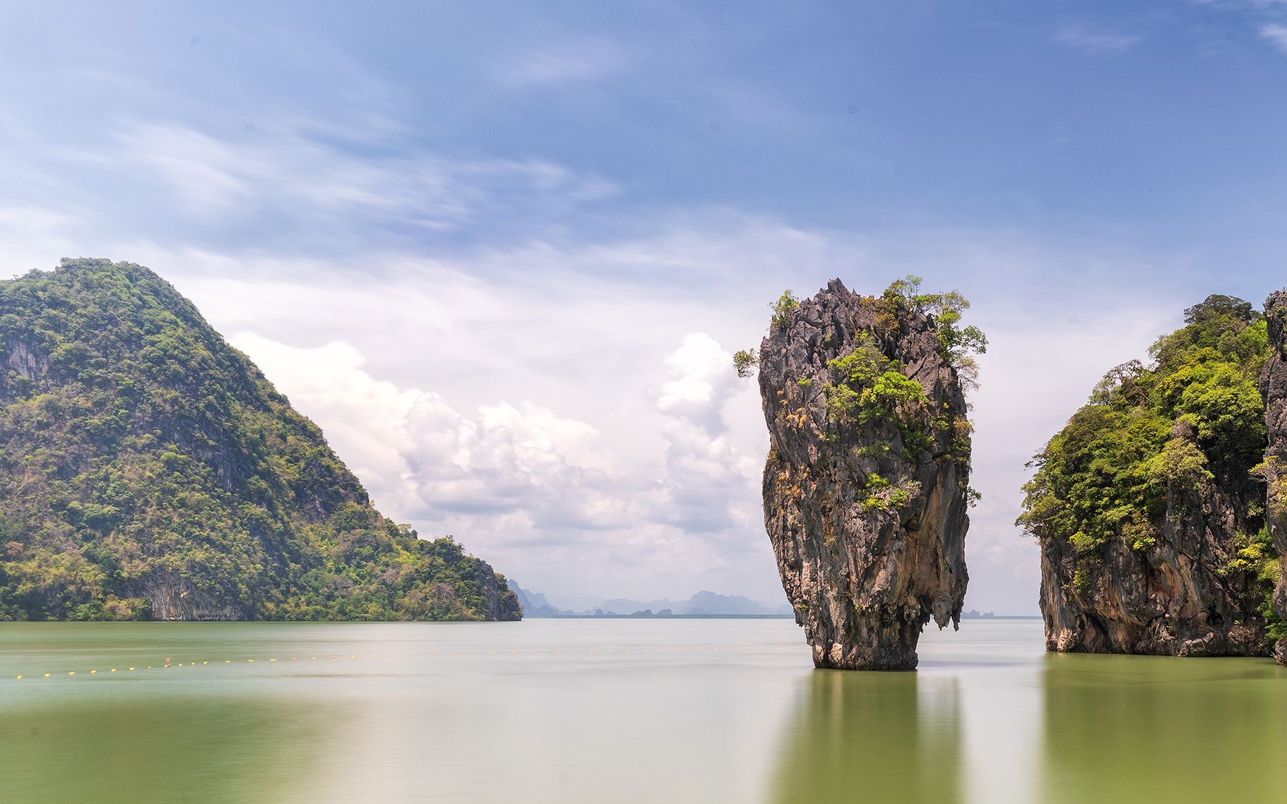 Limestone formations in Phang Nga Bay, Krabi, Thailand