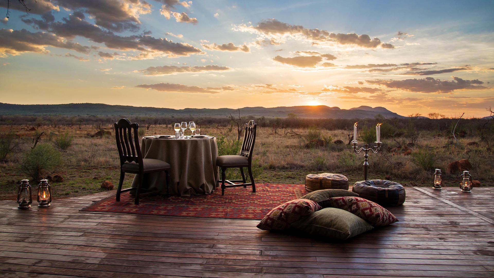  South africa, Madikwe, Madikwe hills, Suite dinner