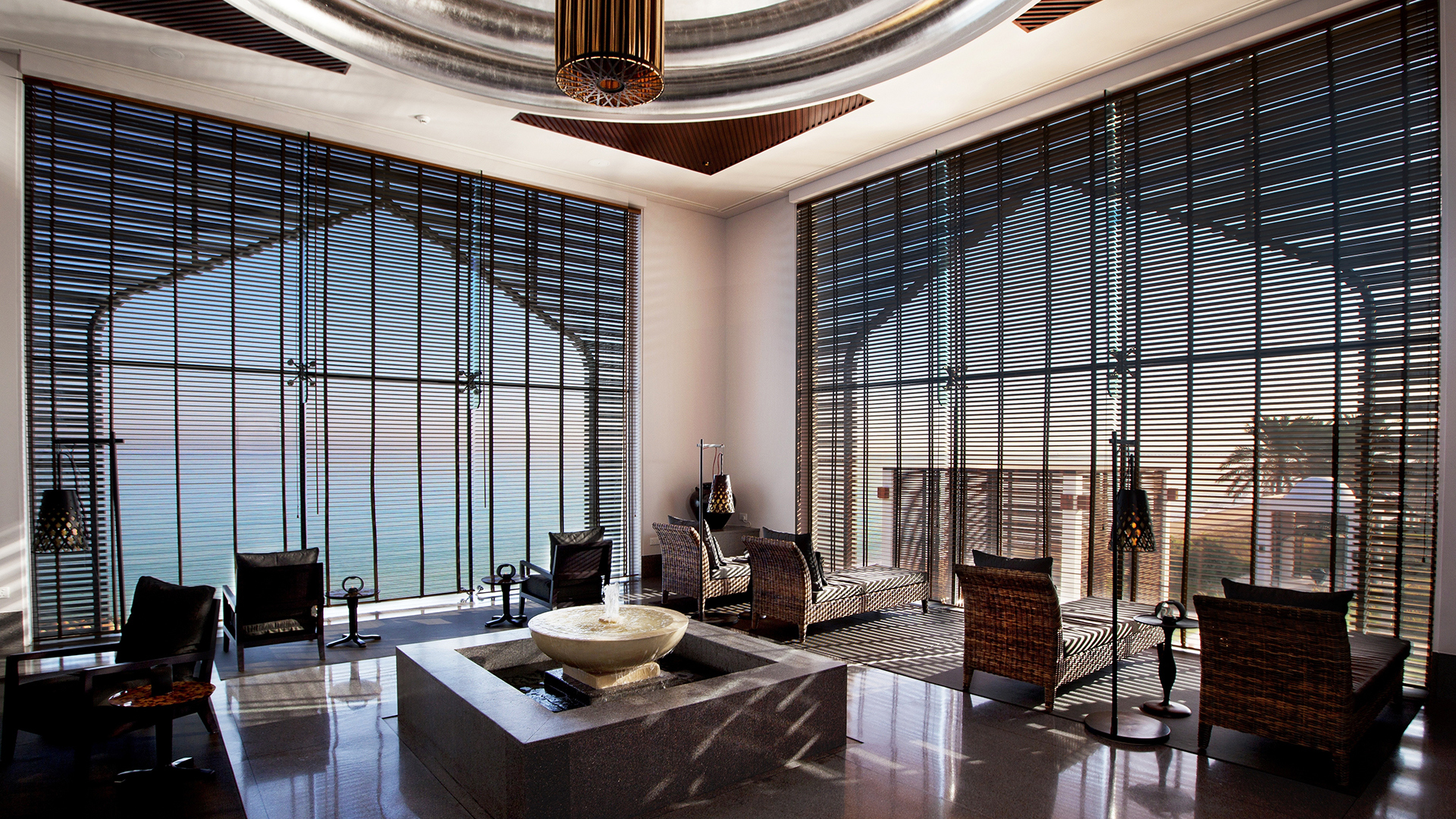 Indian ocean, Oman, The chedi, The spa relaxation lounge daytime