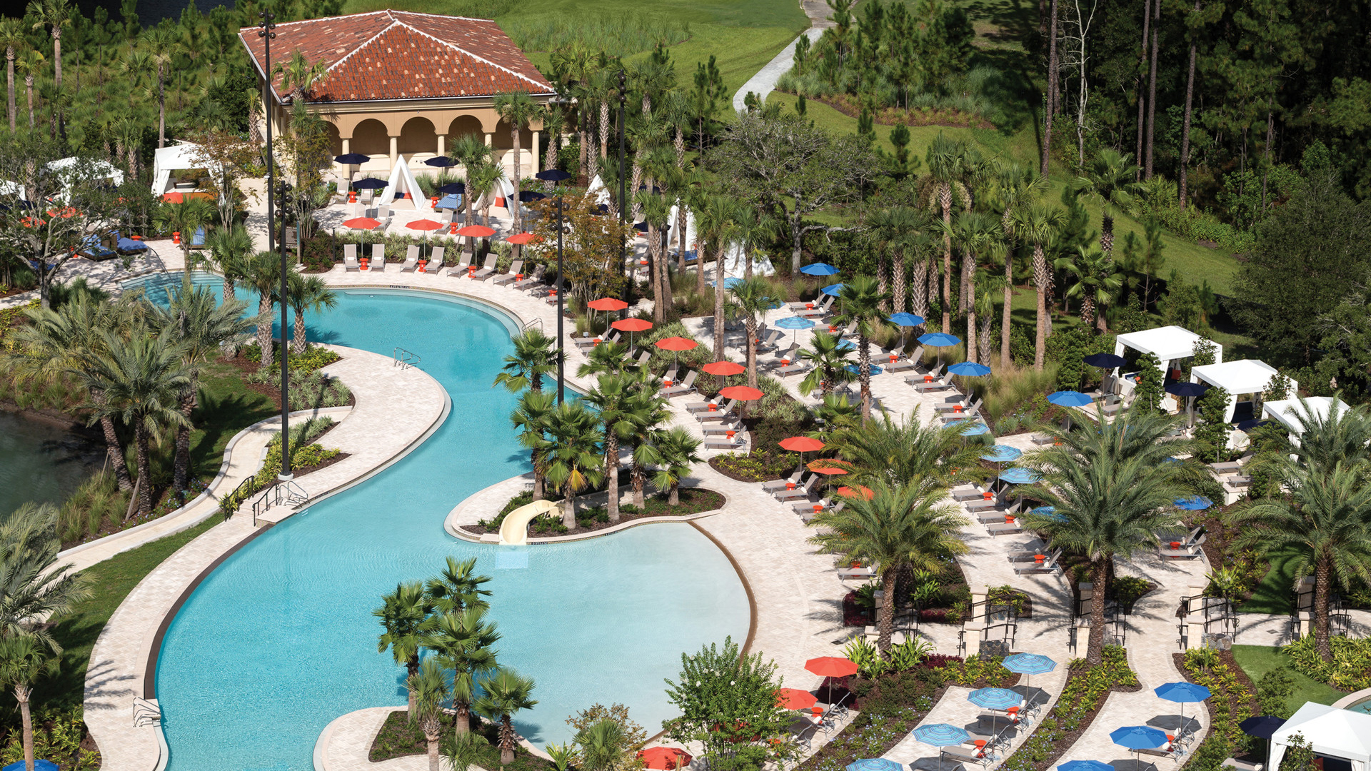 Luxury Florida Holidays, Four Seasons Orlando, Pool aerial