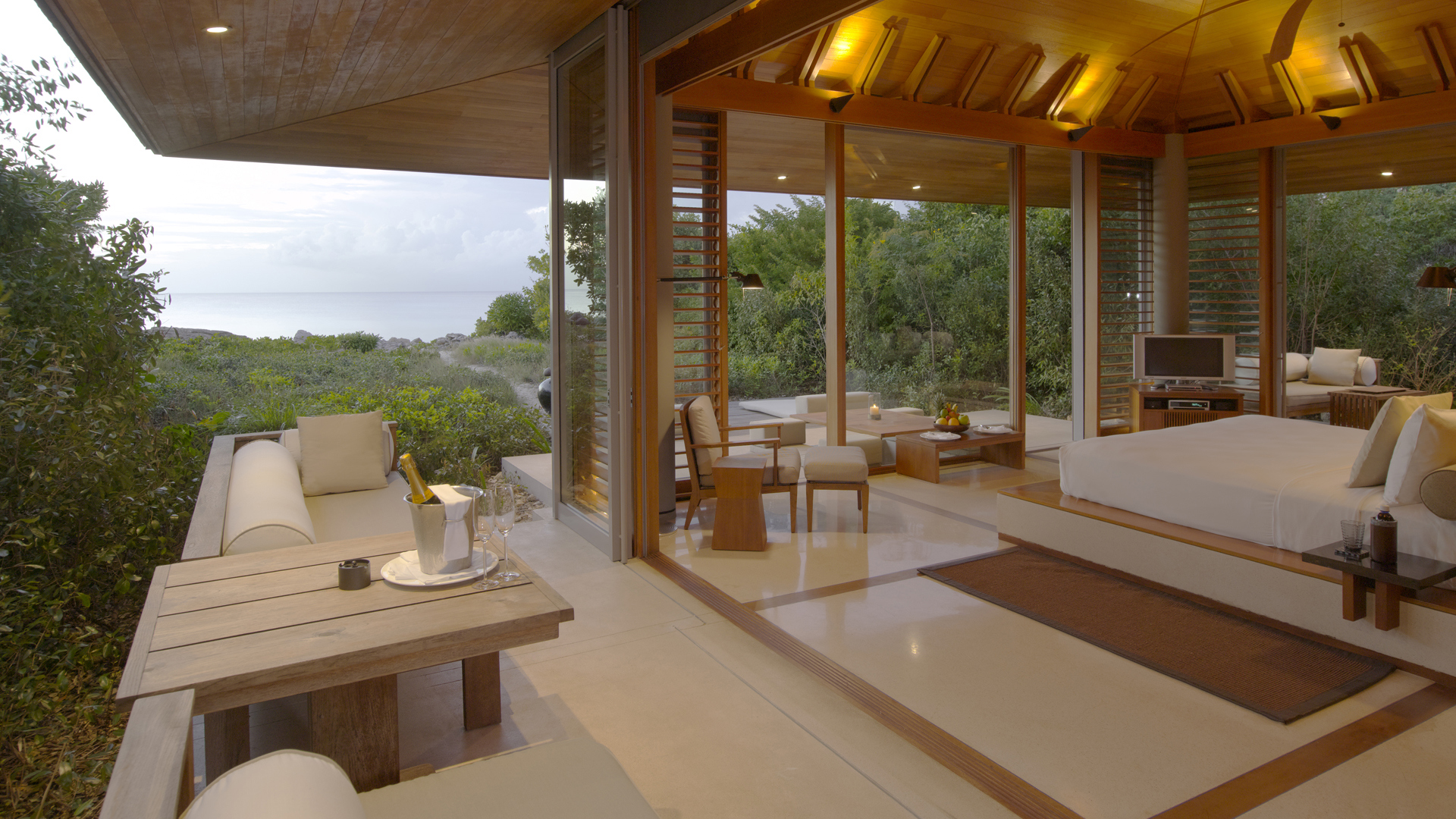 Amanyara in Turks and Caicos, Caribbean, Ocean pavilion