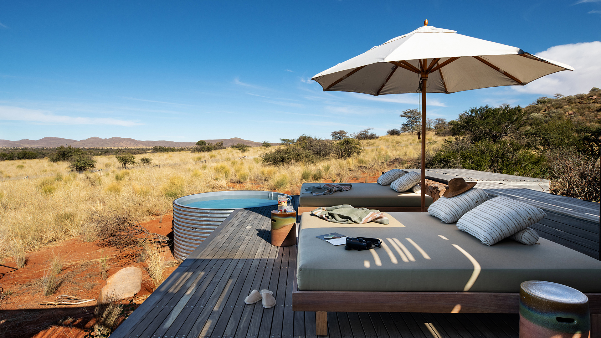 South africa, Northern cape province, Tswalu game reserve, Loapi Pool