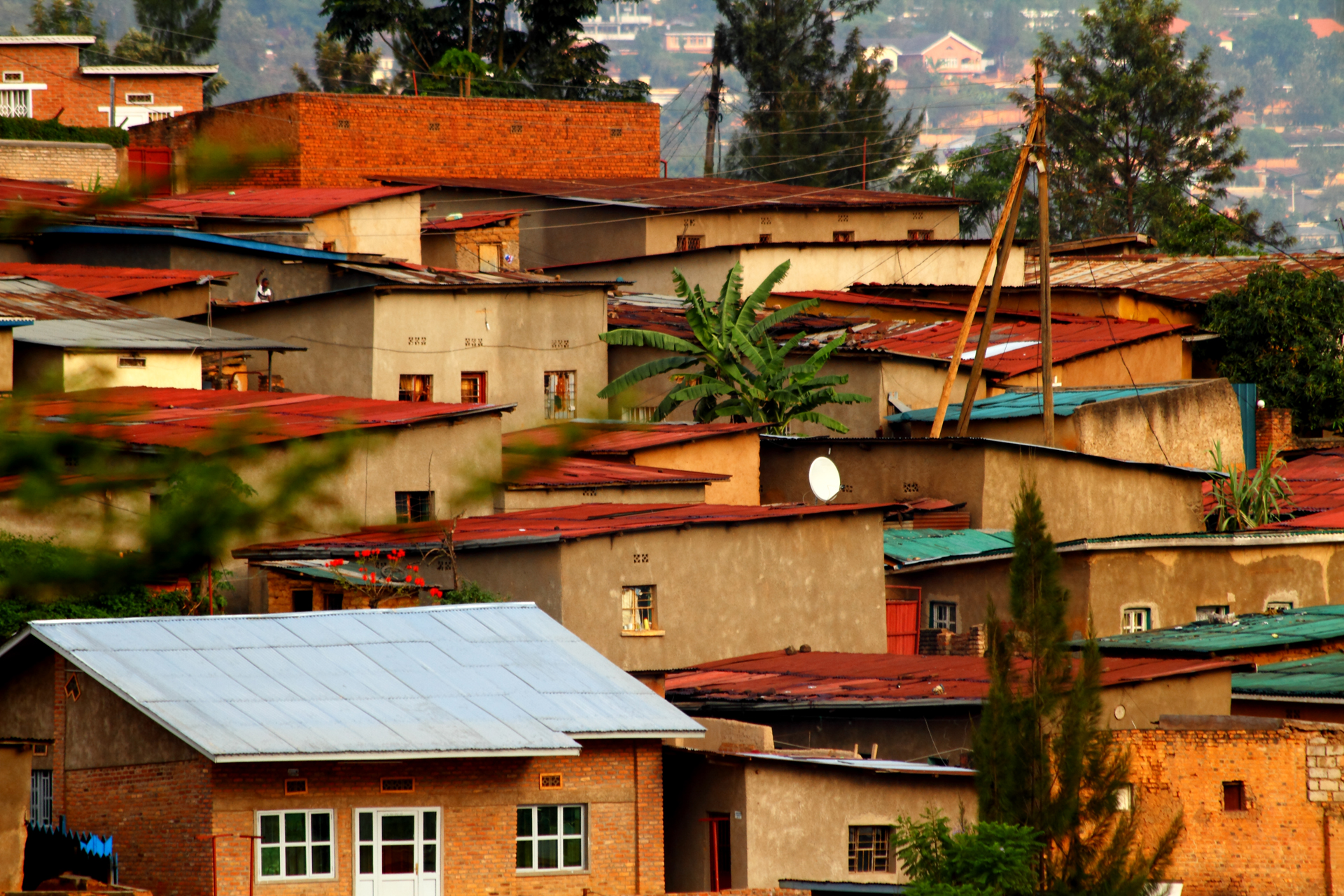 View of Rwanda neighborhood 
