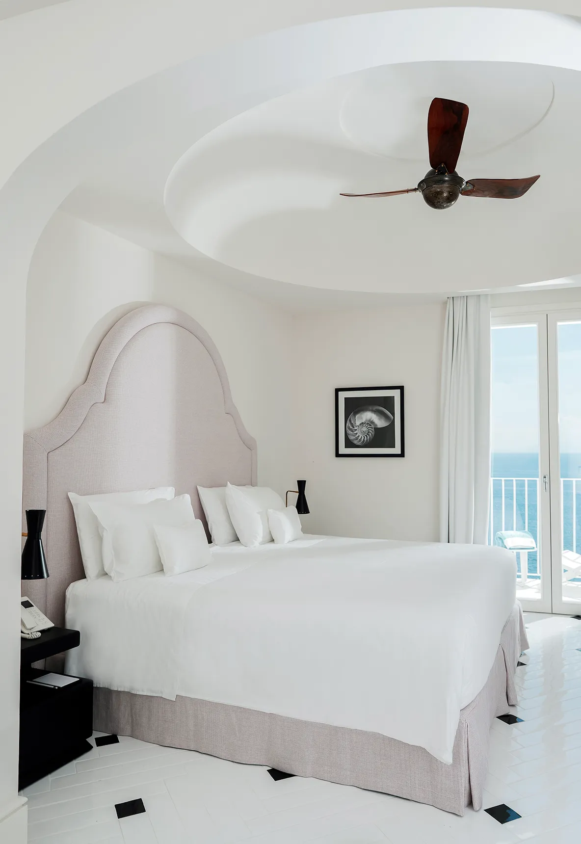 Europe, Italy, Amalfi Coast, Hotel Miramalfi, suite bedroom