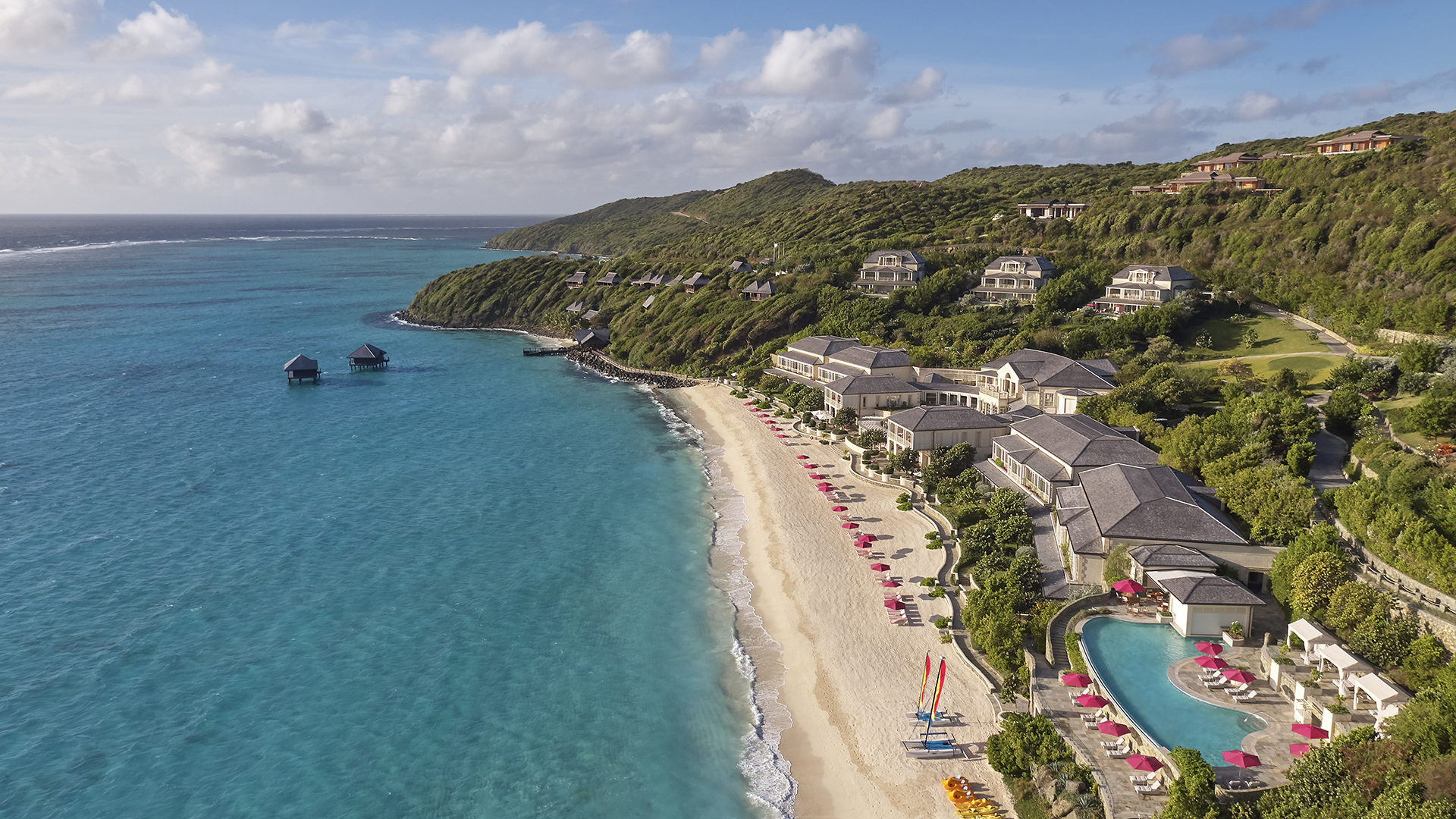  Caribbean, Bermuda & Mexico, The Grenadines, Mandarin Oriental Canouan, Aerial