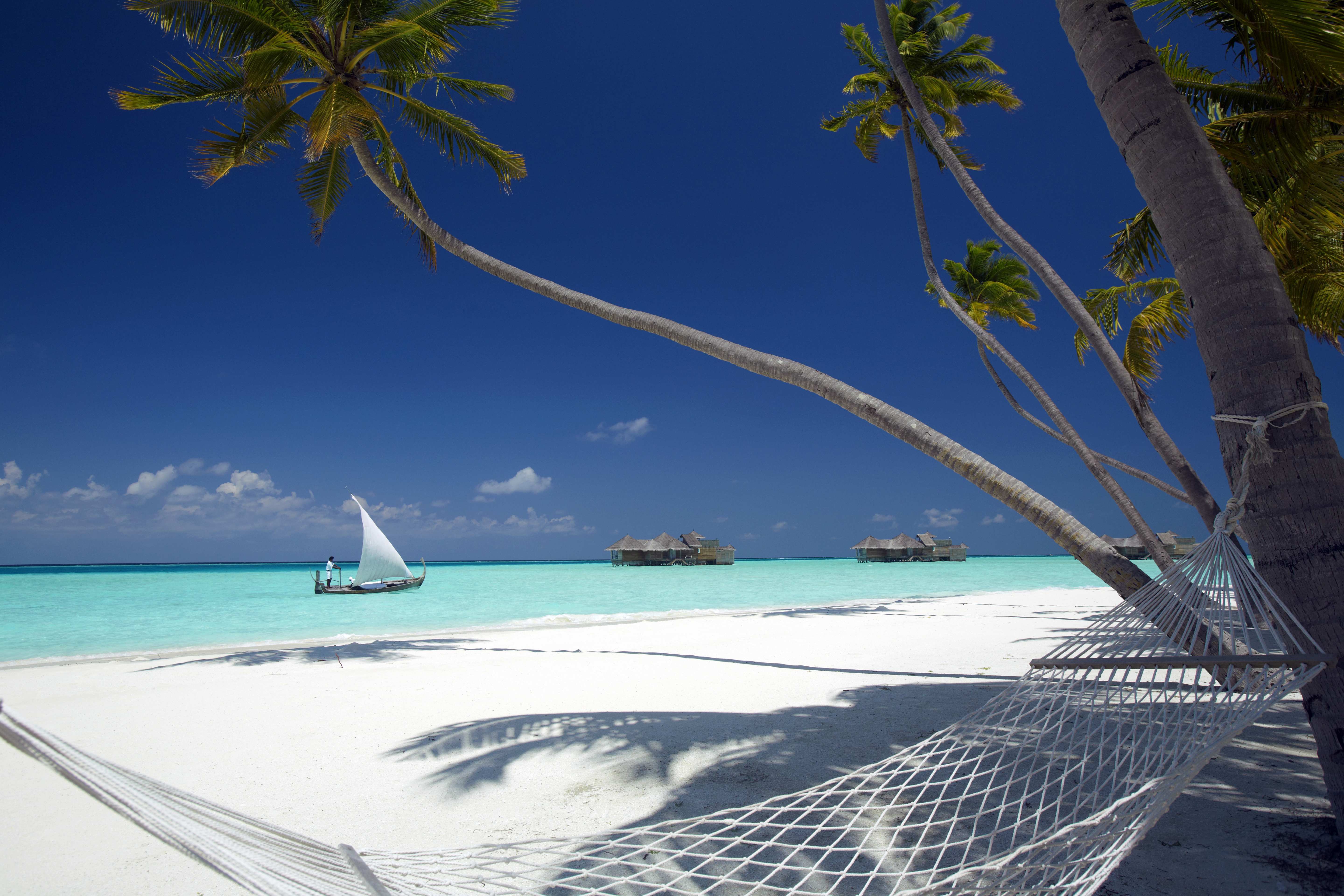 Indian Ocean, Maldives, Gili Lankanfushi, Beach Hammock