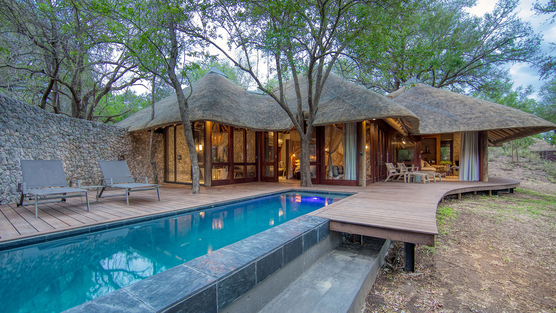Africa, South Africa, Dulini Leadwood Lodge, Suite Plunge Pool