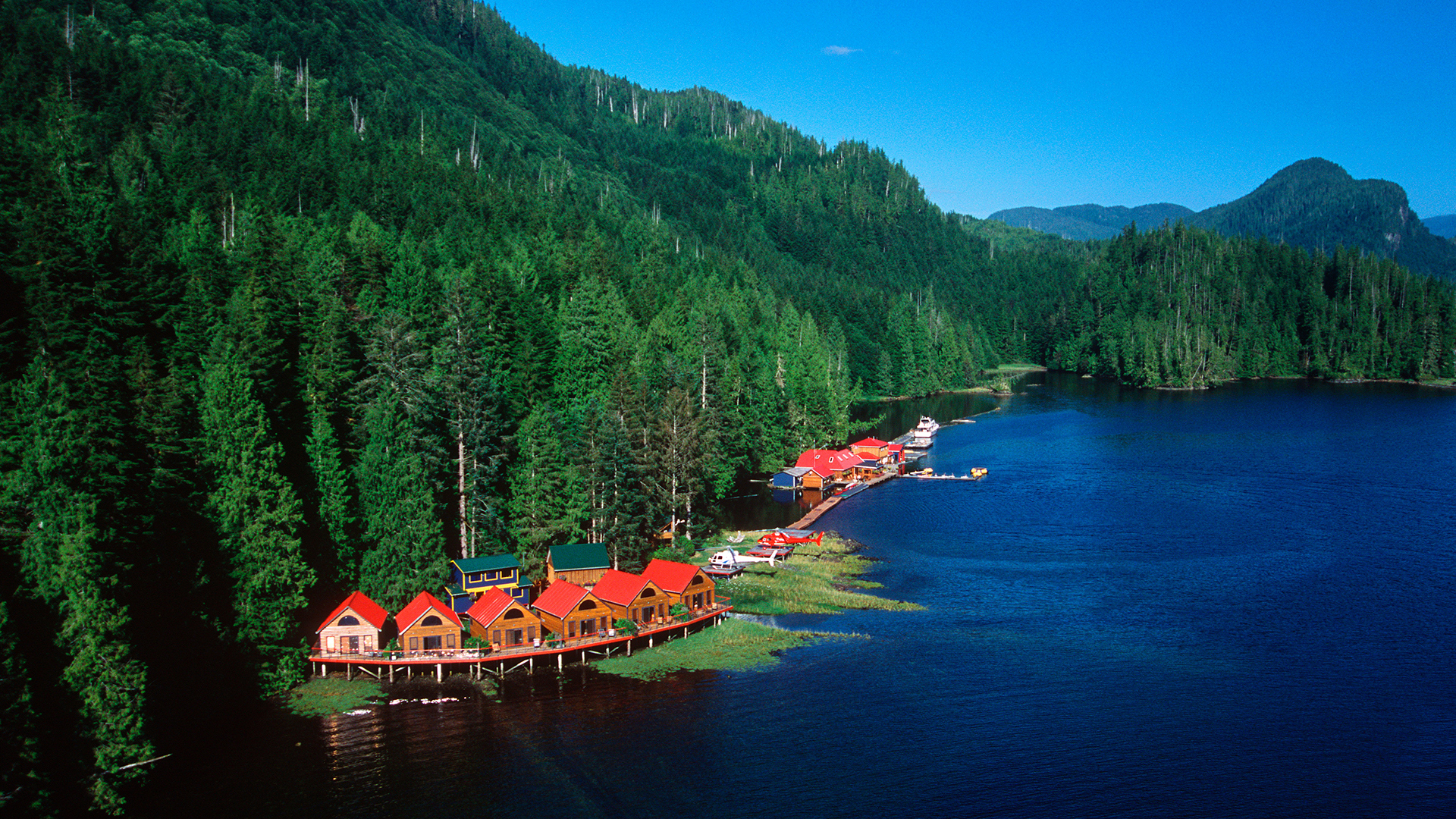 North America, Nimmo Bay, Aerial