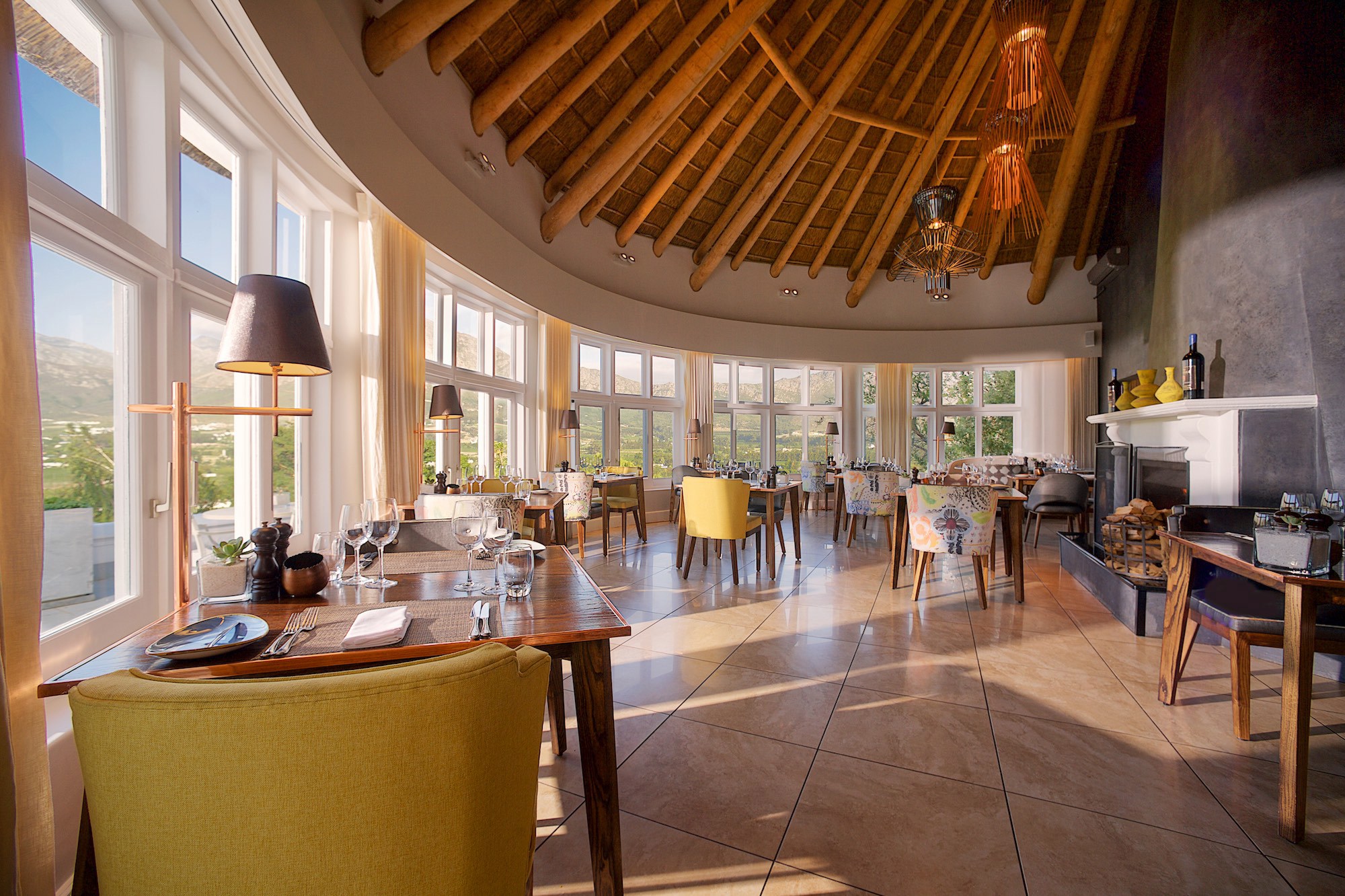  Africa, South Africa, Mont Rochelle, Miko Restaurant 