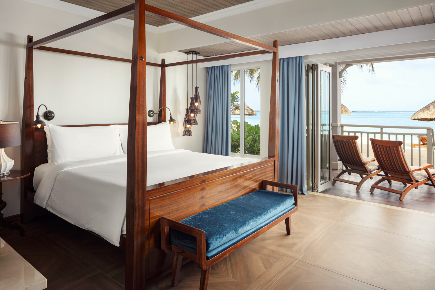 Indian Ocean, Mauritius, The St. Regis Le Morne, peninsula beach access suite