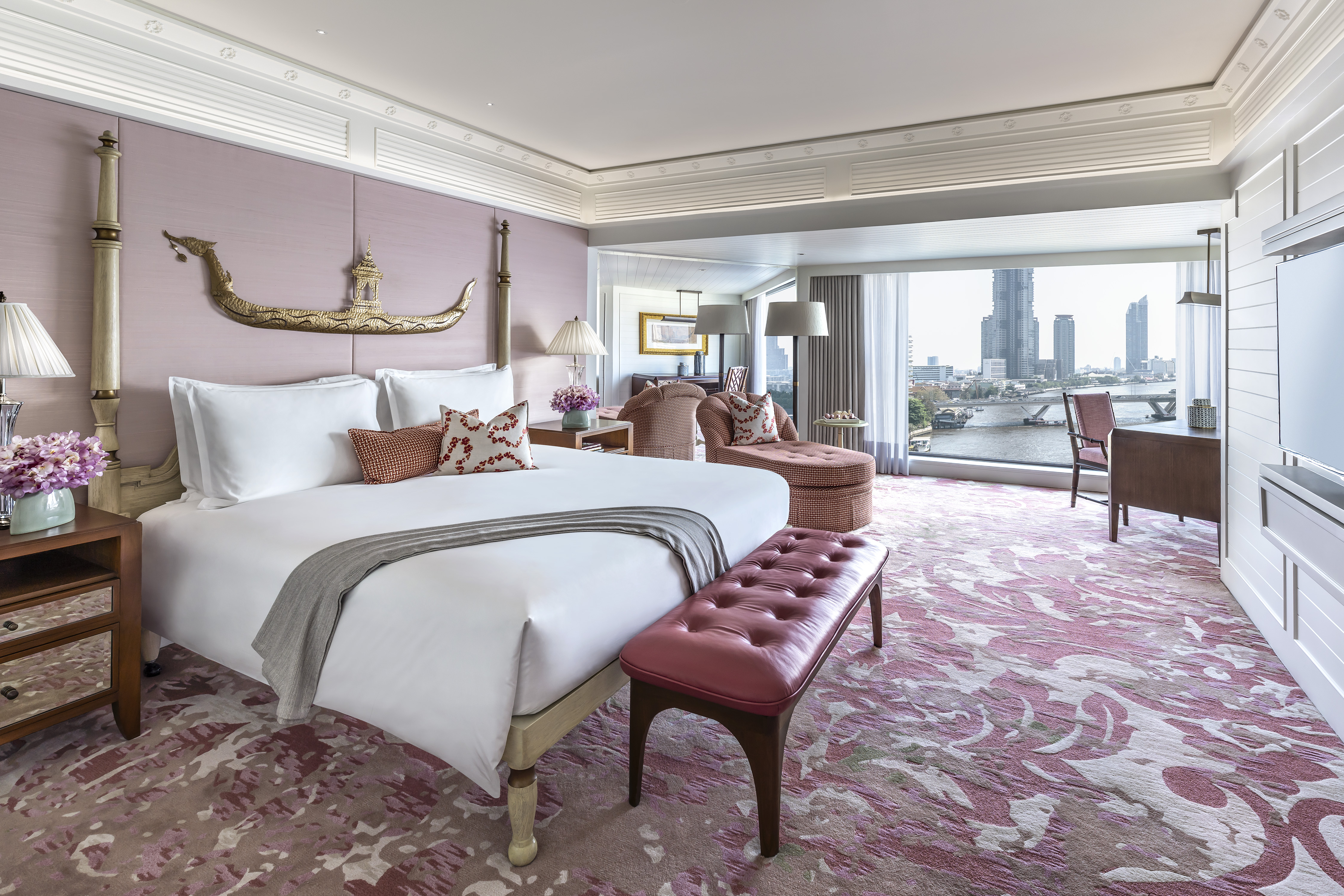 Asia, Thailand, Mandarin Oriental, Bangkok, Barbara Cartland Bedroom