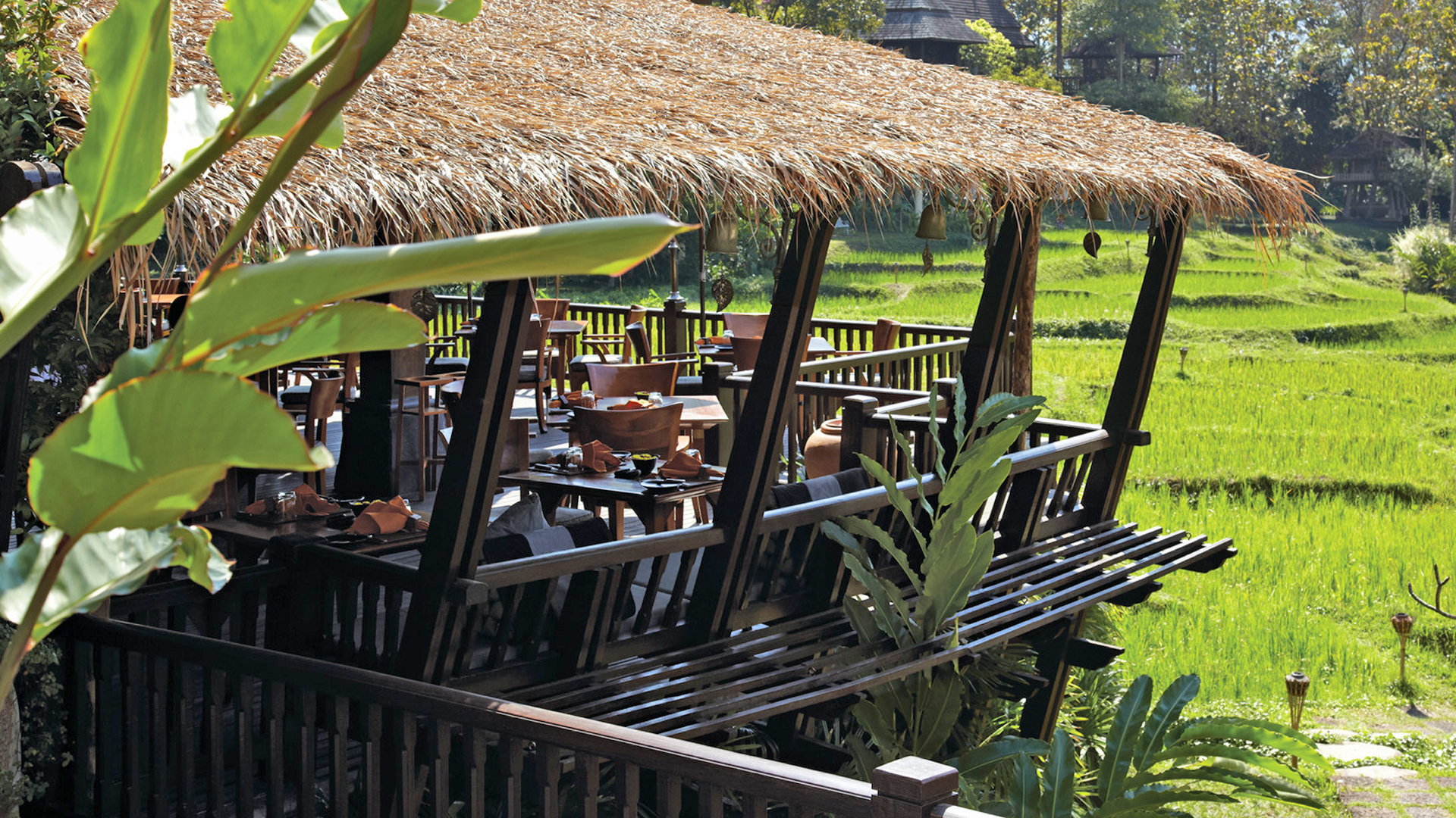 India, Far East & Australasia, Thailand, Four Seasons Resort Chiang Mai,Outdoor restaurant