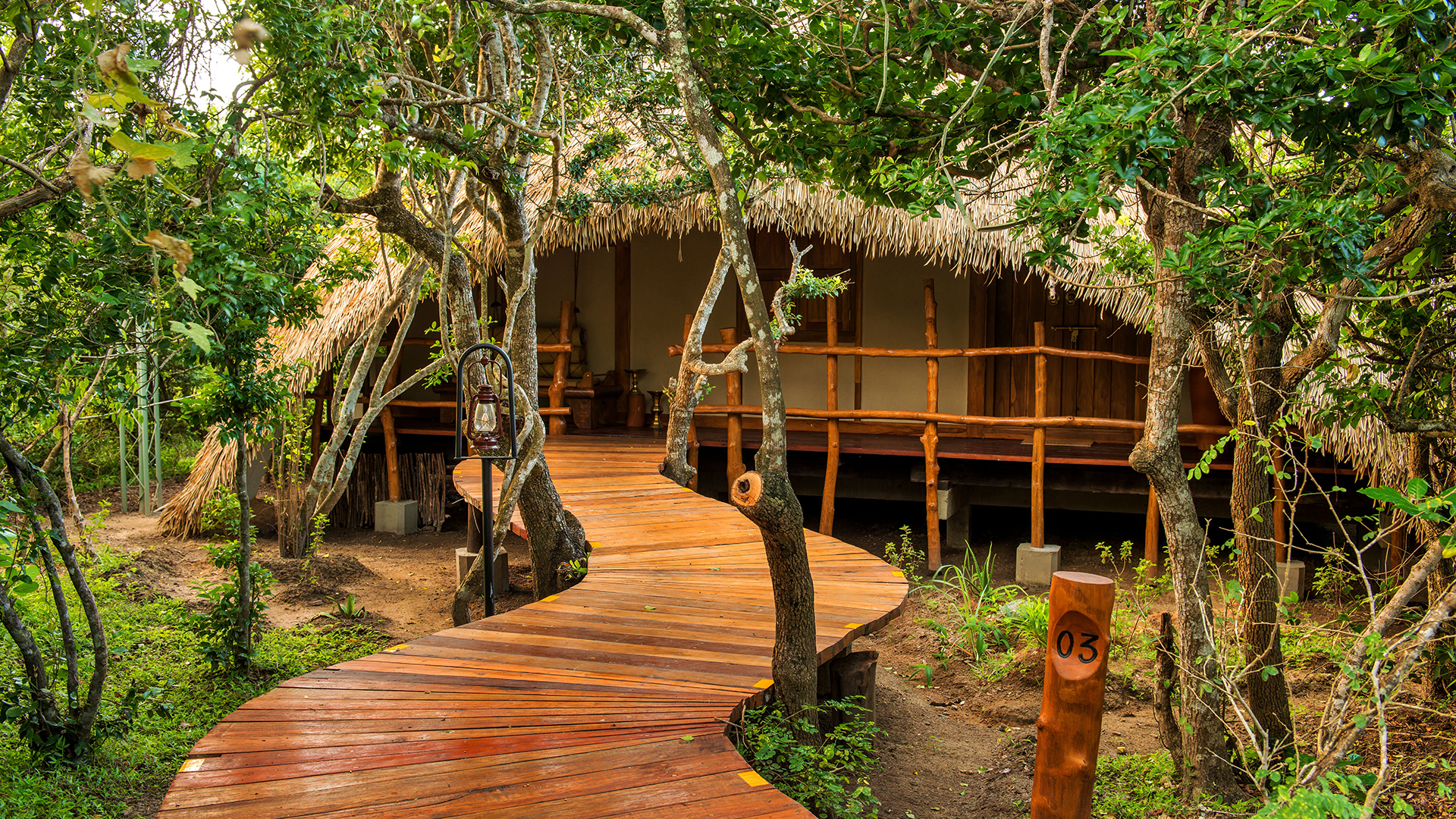 Worldwide, Sri Lanka, Uga Chena Huts, Cabin entrance