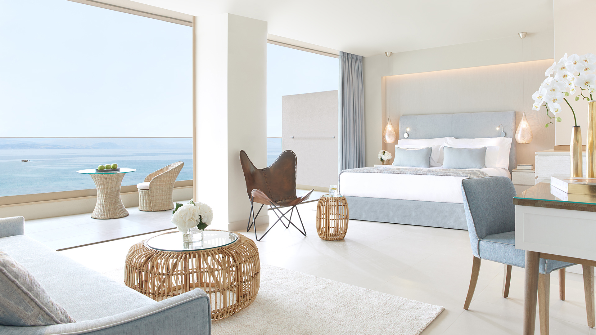 Europe, Greece, Corfu, Ikos Dassia, Suite Living Room