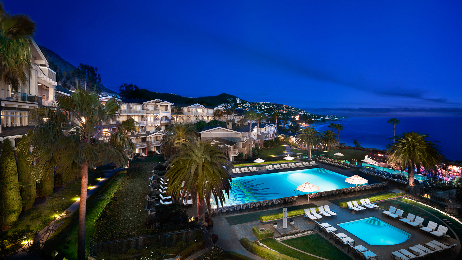 USA, Luxury California Holidays, Montage Laguna Beach, Resort view
