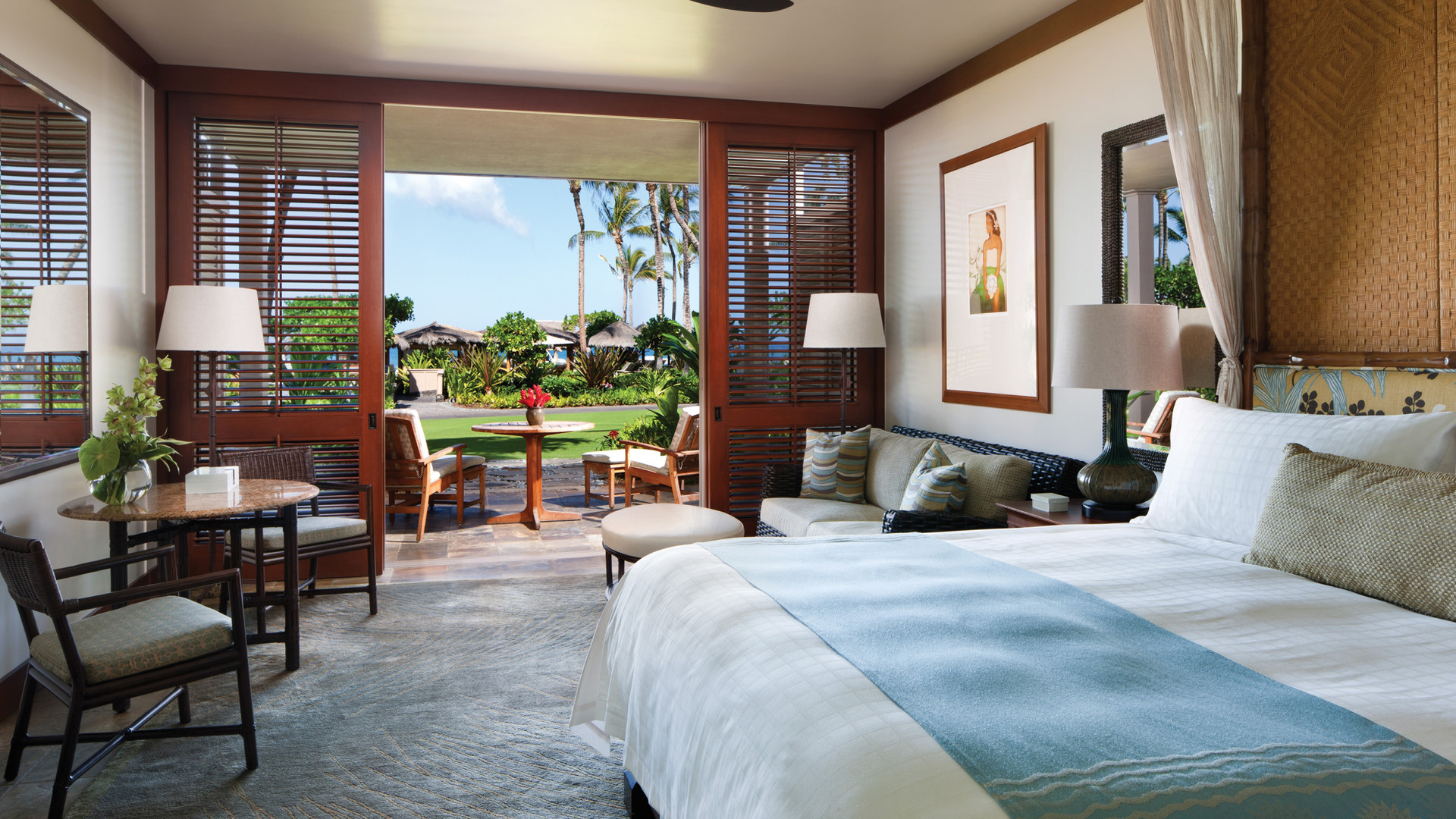  USA, Luxury Hawaii Holidays, Four Seasons Resort Hualalai at Historic Ka'Upulehu, Partial Ocean View Room