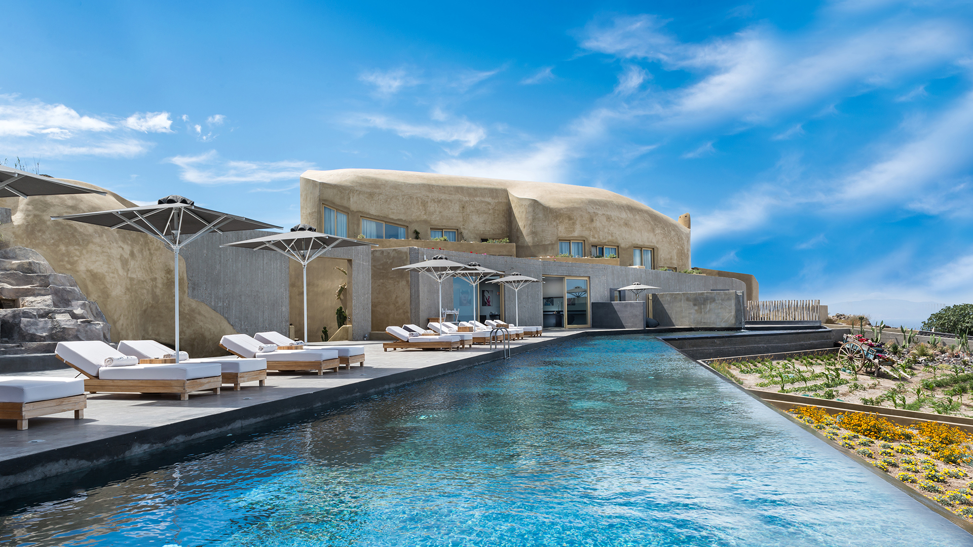 Europe, Greece, Santorini, Andronis Concept Wellness Resort, Exterior