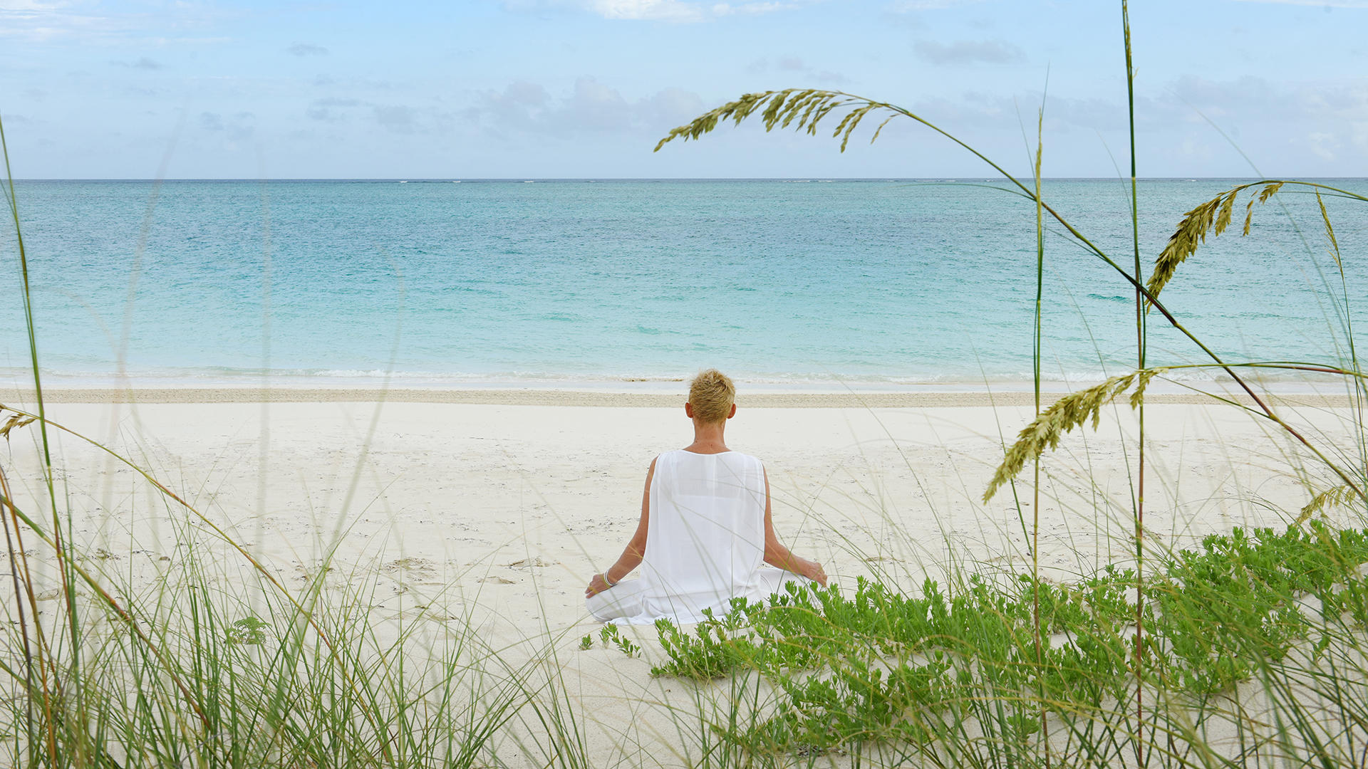 Caribbean, Turks & caicos, Parrot cay, Beach Meditation