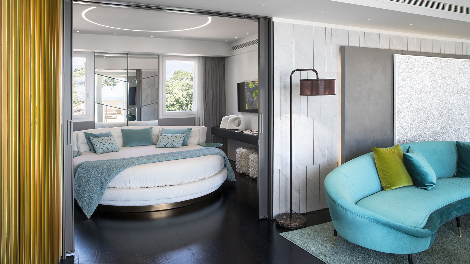 Europe, Italy, Tuscany, Hotel Byron, Penthouse Bedroom