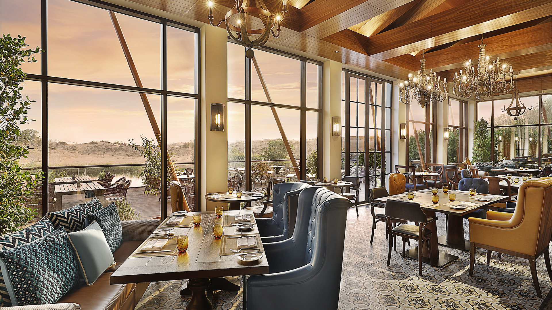 Indian Ocean, Arab Emirates, Dubai, The Ritz-Carlton, Ras Al Khaimah, Al Wadi Desert, Farmhouse Restaurant