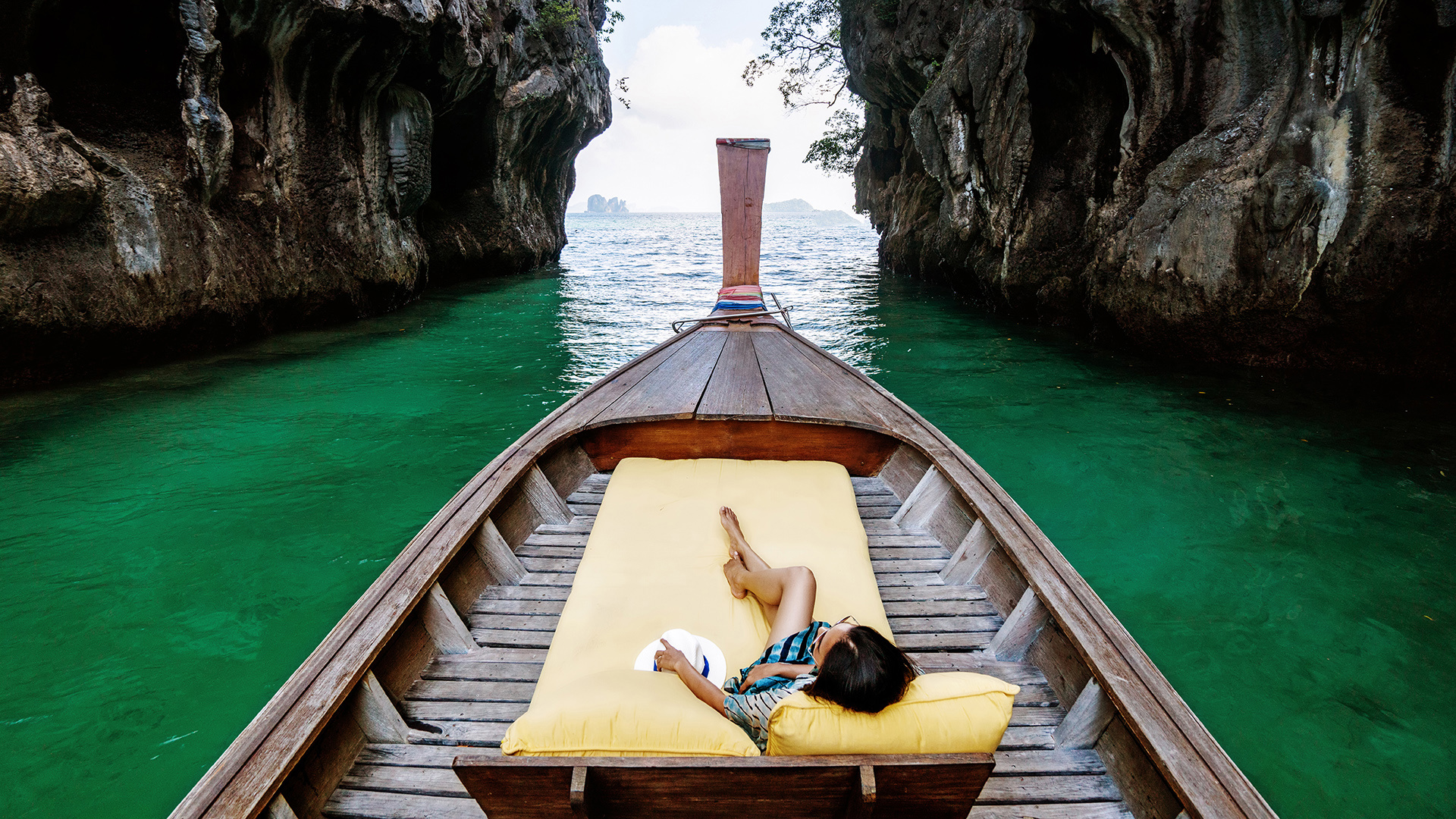  Worldwide, Thailand, Koh Yao Noi, Six Senses Yao Noi, Longtail boat