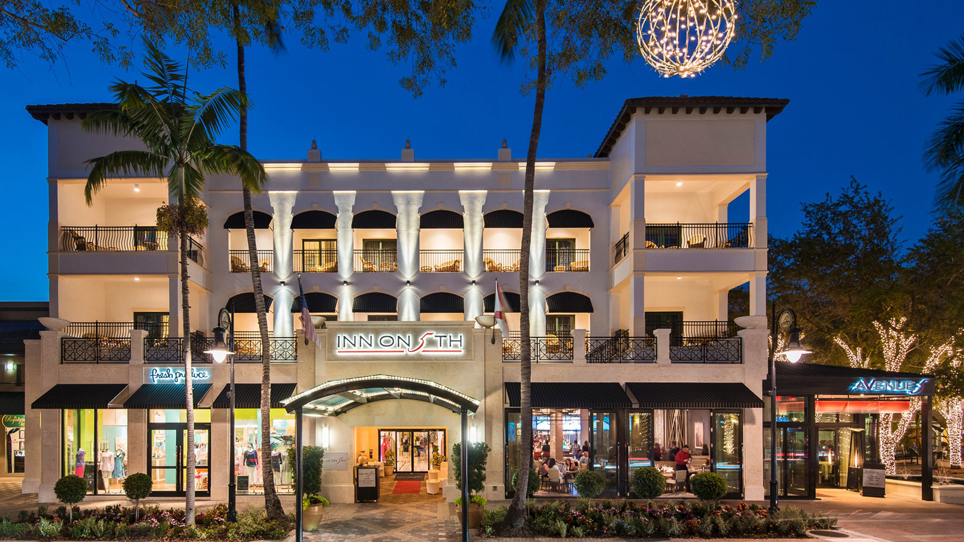  USA, Luxury Florida Holidays, The Inn on Fifth, Naples, Hotel exterior