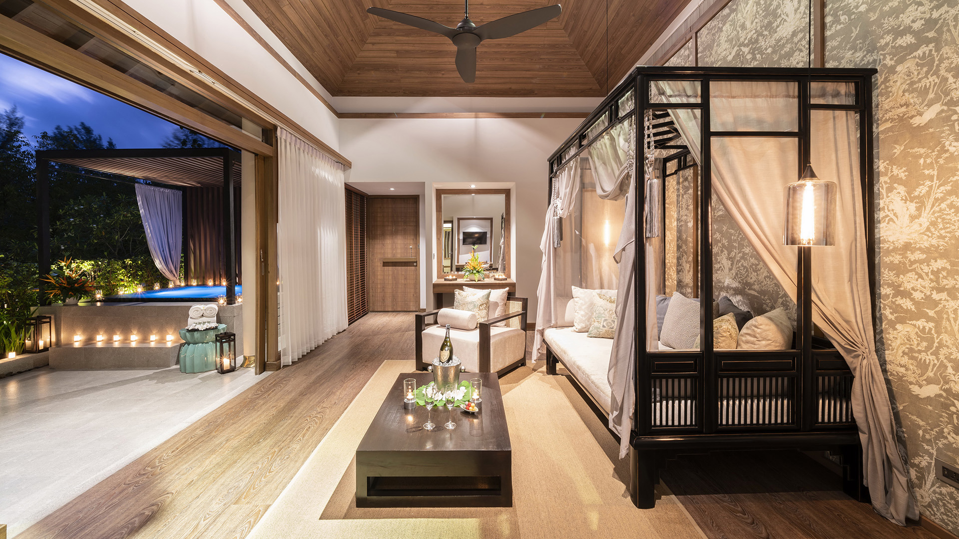 Worldwide, Thailand, The Sarojin, Jacuzzi Pool Suite lounge