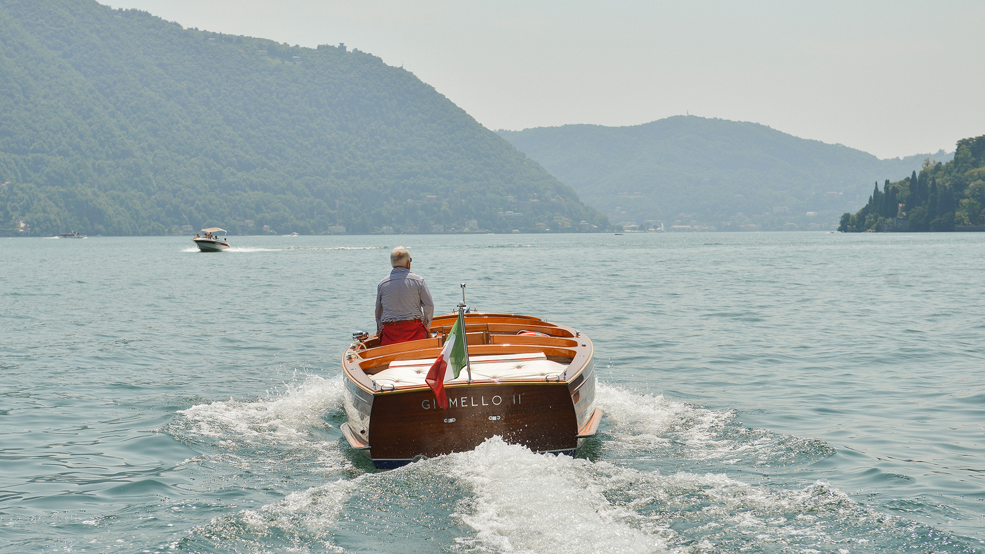  Europe, Italy, Como, Passalacqua, Giumello boat