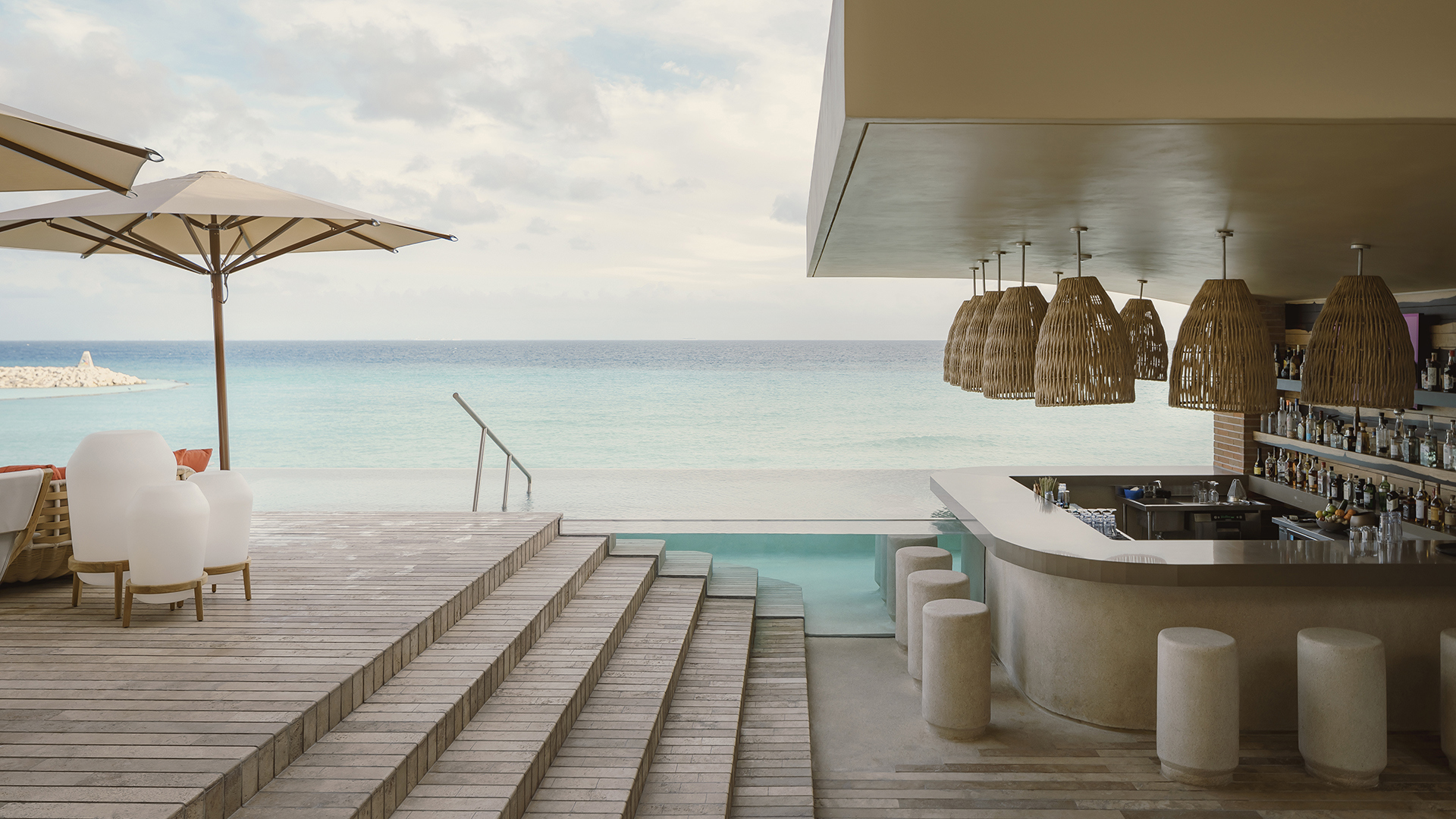Caribbean, Mexico, Casa de la Playa, Bar View