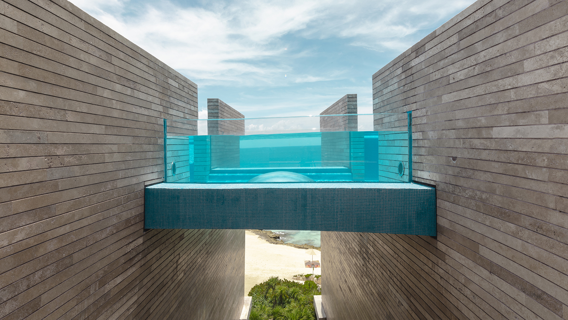 Caribbean, Mexico, Casa de la Playa, Pool Bridge