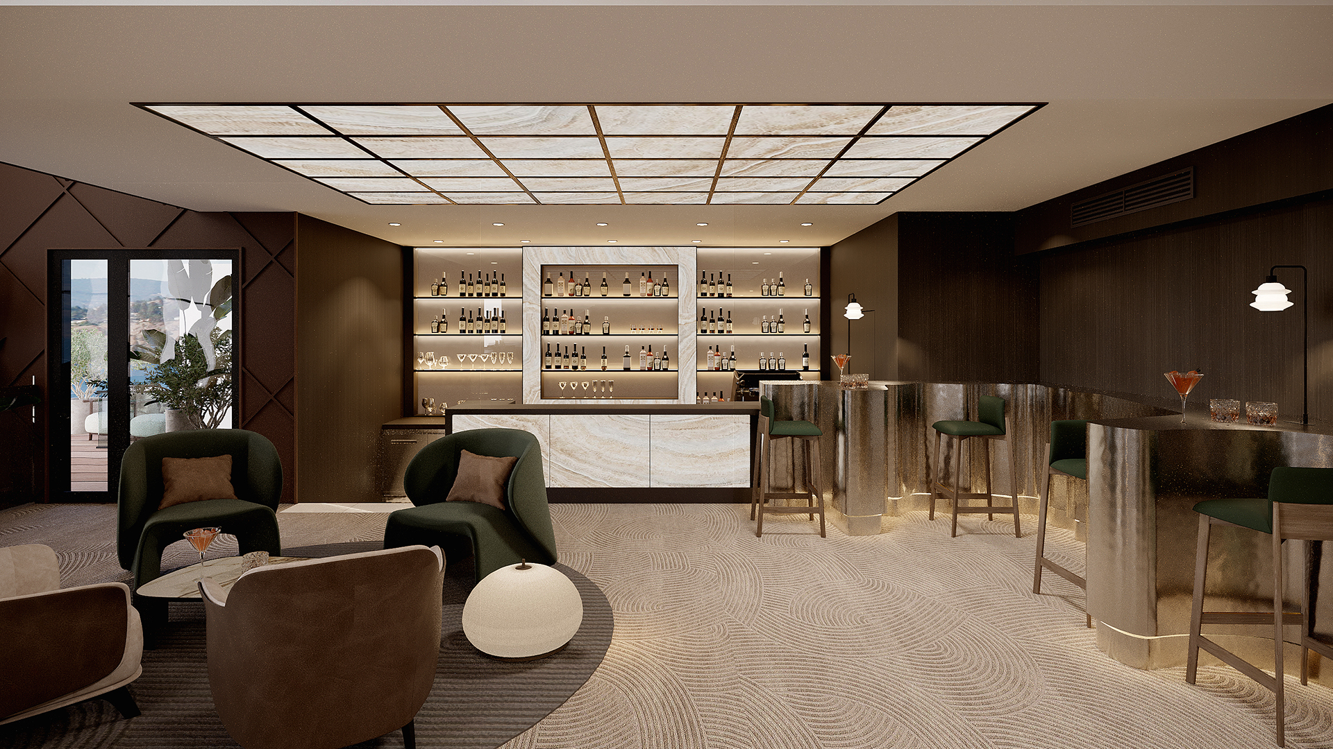 Europe, Croatia, Hotel Monte Mulini, Bar