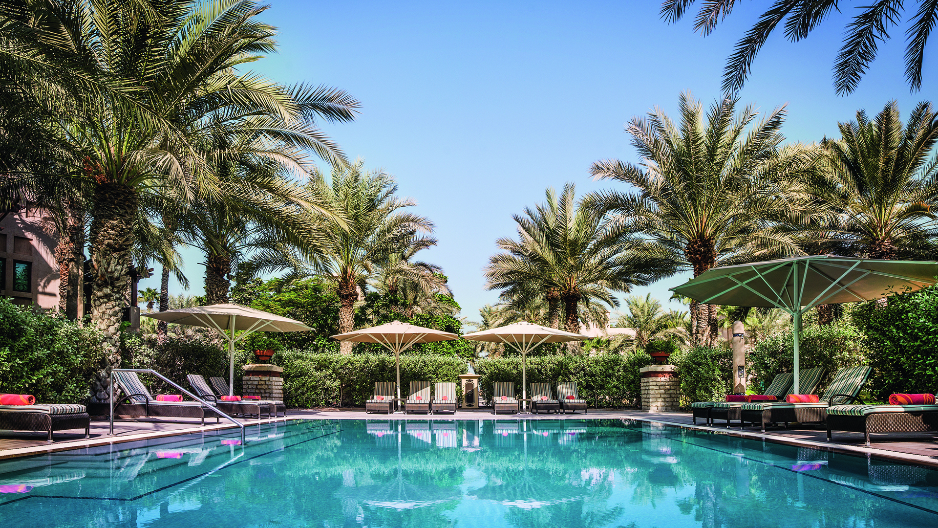 Indian Ocean, Arab Emirates, Dubai, Jumeirah Dar Al Masyaf, Arabian Summerhouse private pool
