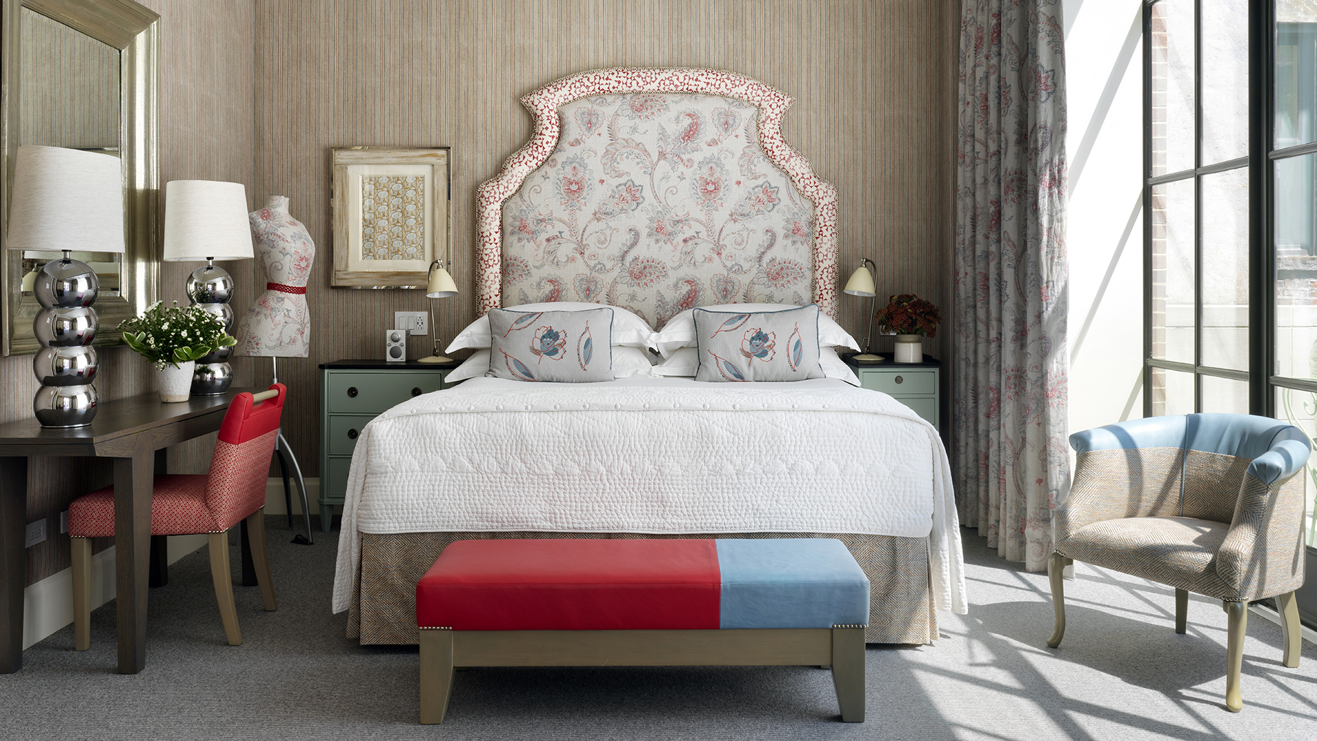  USA, Luxury New York Holidays, Crosby Street Hotel, Meadow Suite Bed