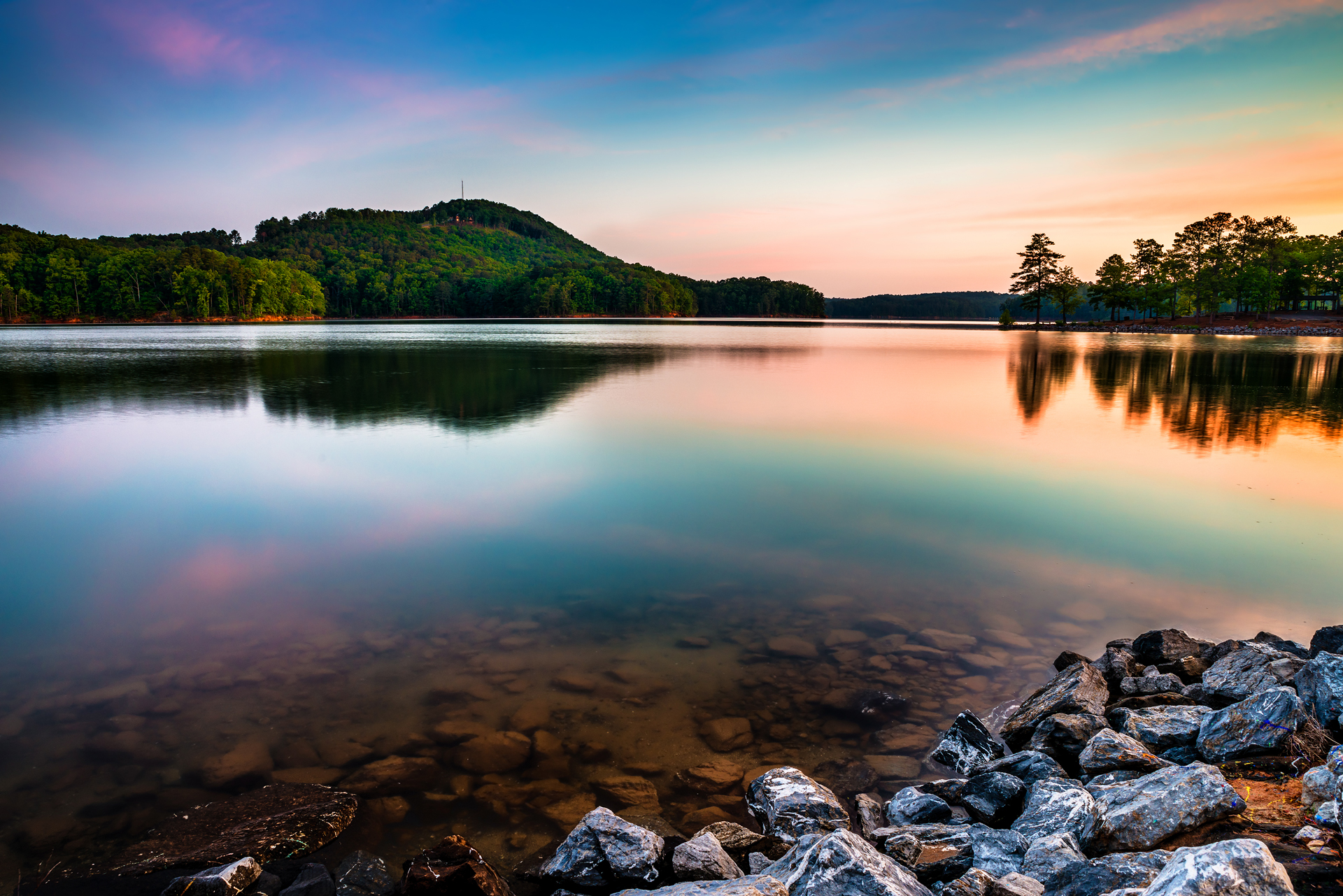 Lake Allatoona at Red Top Mountain State Park near Atlanta