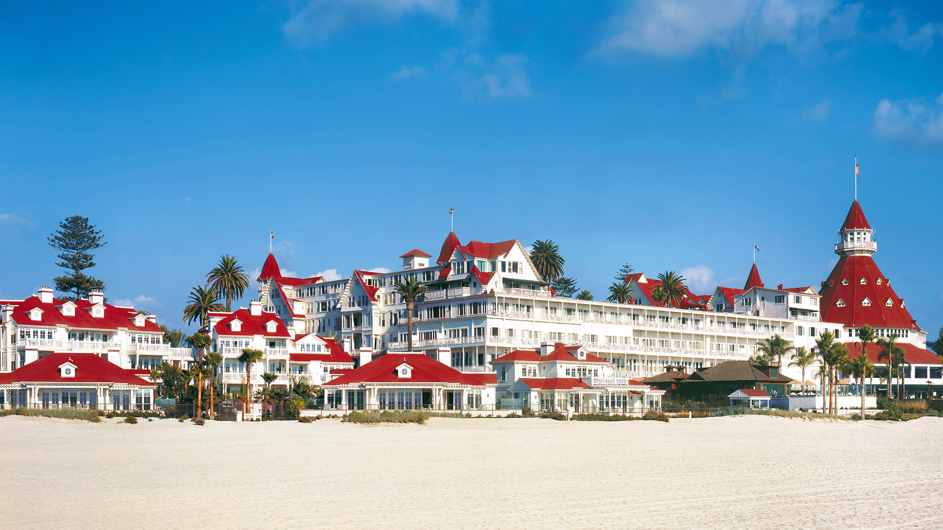 North america & canada, California, Del coronado, Beach panoramic